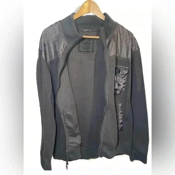 Marc Ecko Cut & Sew Mens Elbow Patch Deadly Threads Tweed Jacket Sz. XL - Picture 2 of 8